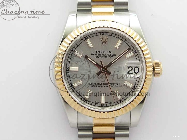 NH05A Dial Edition RG on 31mm Markers SEIKO Best GSF President Silver SS Stick Bracelet 178274 Datejust SS RG 0514
